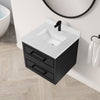 Lindsy 24-in. Wall-Mounted Vanity in Black