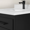 Lindsy 24-in. Wall-Mounted Vanity in Black