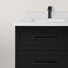 Lindsy 24-in. Wall-Mounted Vanity in Black