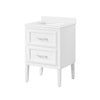 Lion 24-in. Freestanding or Wall-Mounted Vanity in Pure White