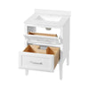 Lion 24-in. Freestanding or Wall-Mounted Vanity in Pure White