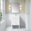 Lion 24-in. Freestanding or Wall-Mounted Vanity in Pure White