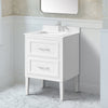 Lion 24-in. Freestanding or Wall-Mounted Vanity in Pure White