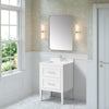 Lion 24-in. Freestanding or Wall-Mounted Vanity in Pure White