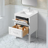 Lion 24-in. Freestanding or Wall-Mounted Vanity in Pure White