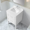 Lion 24-in. Freestanding or Wall-Mounted Vanity in Pure White