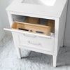 Lion 24-in. Freestanding or Wall-Mounted Vanity in Pure White
