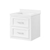 Lion 24-in. Freestanding or Wall-Mounted Vanity in Pure White