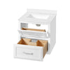 Lion 24-in. Freestanding or Wall-Mounted Vanity in Pure White