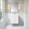 Lion 24-in. Freestanding or Wall-Mounted Vanity in Pure White