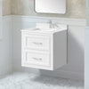 Lion 24-in. Freestanding or Wall-Mounted Vanity in Pure White