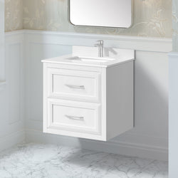 Secondary Product Image for Lion 24-in. Freestanding or Wall-Mounted Vanity in Pure White