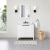 Roselle Bathroom Vanity 36 in, Single Sink Bathroom Vanity in Pure White