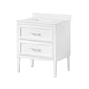 Lion 30-in. Freestanding or Wall-Mounted Vanity in Pure White