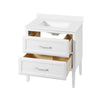 Lion 30-in. Freestanding or Wall-Mounted Vanity in Pure White