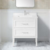 Lion 30-in. Freestanding or Wall-Mounted Vanity in Pure White