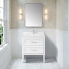 Lion 30-in. Freestanding or Wall-Mounted Vanity in Pure White