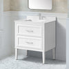 Lion 30-in. Freestanding or Wall-Mounted Vanity in Pure White