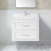 Lion 30-in. Freestanding or Wall-Mounted Vanity in Pure White