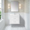 Lion 30-in. Freestanding or Wall-Mounted Vanity in Pure White