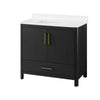 Dario 36-In, Single Sink Bathroom Vanity in Black