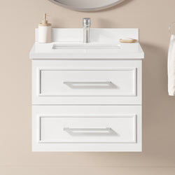 Product Image for Lindsy 24-in. Wall-Mounted Vanity in Pure White