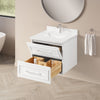 Lindsy 24-in. Wall-Mounted Vanity in Pure White