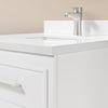 Lindsy 24-in. Wall-Mounted Vanity in Pure White