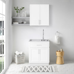 Product Image for All-in-one Alonso 28-in Utility Vanity Combo, White