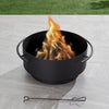 Bedford 28 In, Round Wood Burning Fire Pit, Charcoal Powder Coated Steel