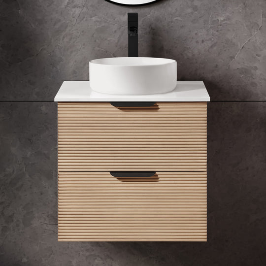 Archie 24-in. Wall-Mounted Vanity in Sahara Birch