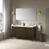 Gabi 60-In. Double Sink Bathroom Vanity in Dark Walnut