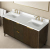 Gabi 60-In. Double Sink Bathroom Vanity in Dark Walnut
