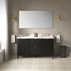 Gabi 60-In. Double Sink Bathroom Vanity in Onyx Black