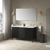 Gabi 60-In. Double Sink Bathroom Vanity in Onyx Black