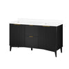 Gabi 60-In. Double Sink Bathroom Vanity in Onyx Black