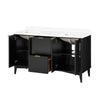 Gabi 60-In. Double Sink Bathroom Vanity in Onyx Black