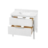 Becca 36-in. Freestanding or Wall-Mounted Vanity in Pure White