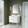 Becca 36-in. Freestanding or Wall-Mounted Vanity in Pure White