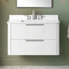 Becca 36-in. Freestanding or Wall-Mounted Vanity in Pure White