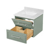 Lindsy 24-in. Wall-Mounted Vanity in Sage Green