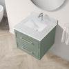 Lindsy 24-in. Wall-Mounted Vanity in Sage Green