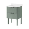 Becca 24-in. Freestanding or Wall-Mounted Vanity in Sage Green