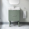 Becca 24-in. Freestanding or Wall-Mounted Vanity in Sage Green