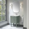 Becca 24-in. Freestanding or Wall-Mounted Vanity in Sage Green
