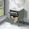 Becca 24-in. Freestanding or Wall-Mounted Vanity in Sage Green