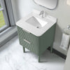 Becca 24-in. Freestanding or Wall-Mounted Vanity in Sage Green