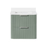 Becca 24-in. Freestanding or Wall-Mounted Vanity in Sage Green