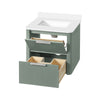 Becca 24-in. Freestanding or Wall-Mounted Vanity in Sage Green
