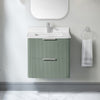 Becca 24-in. Freestanding or Wall-Mounted Vanity in Sage Green